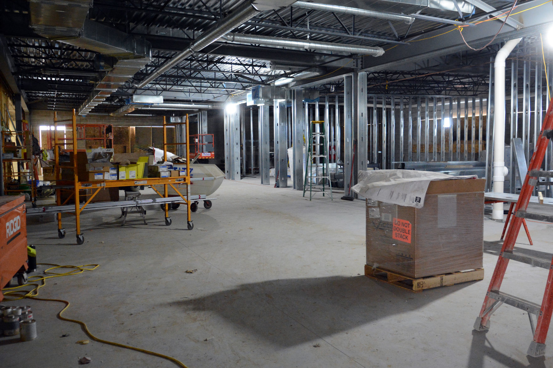 Baraboo middle school construction tour, June 23, 2020